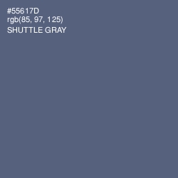 #55617D - Shuttle Gray Color Image