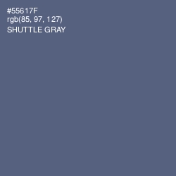 #55617F - Shuttle Gray Color Image