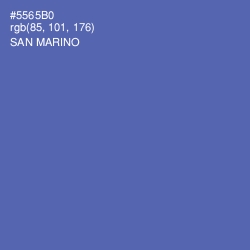 #5565B0 - San Marino Color Image