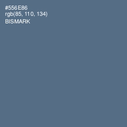 #556E86 - Bismark Color Image