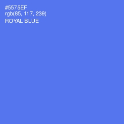 #5575EF - Royal Blue Color Image