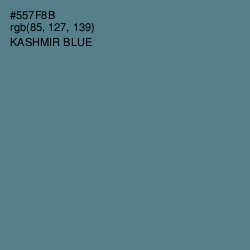 #557F8B - Kashmir Blue Color Image