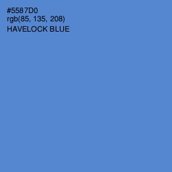 #5587D0 - Havelock Blue Color Image