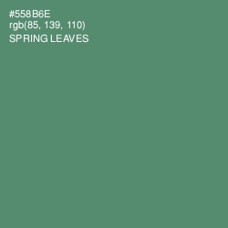 #558B6E - Spring Leaves Color Image