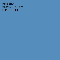#558EBD - Hippie Blue Color Image