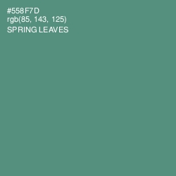 #558F7D - Spring Leaves Color Image