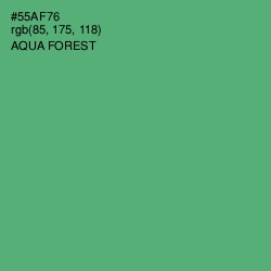 #55AF76 - Aqua Forest Color Image