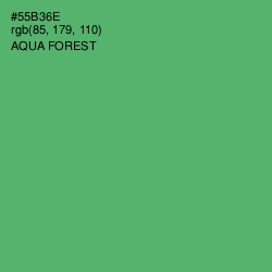 #55B36E - Aqua Forest Color Image