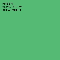 #55BB74 - Aqua Forest Color Image