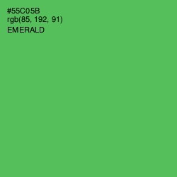 #55C05B - Emerald Color Image