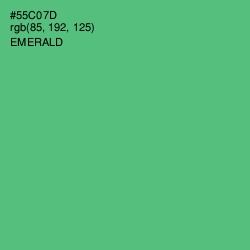 #55C07D - Emerald Color Image