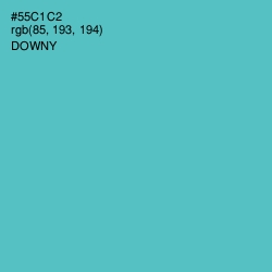 #55C1C2 - Downy Color Image