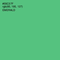 #55C37F - Emerald Color Image