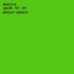 #55C516 - Bright Green Color Image