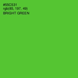 #55C531 - Bright Green Color Image