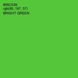 #55C539 - Bright Green Color Image