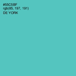 #55C5BF - De York Color Image