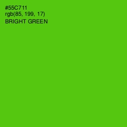 #55C711 - Bright Green Color Image