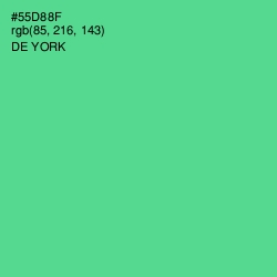 #55D88F - De York Color Image