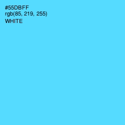 #55DBFF - Turquoise Blue Color Image