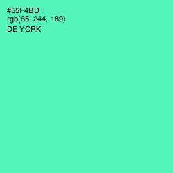 #55F4BD - De York Color Image