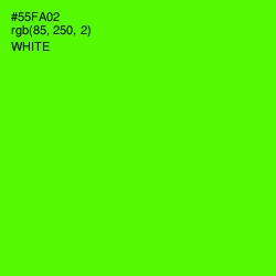 #55FA02 - Bright Green Color Image