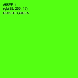 #55FF11 - Bright Green Color Image