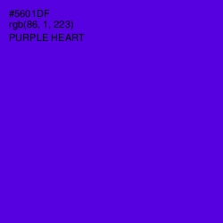 #5601DF - Purple Heart Color Image