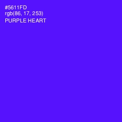 #5611FD - Purple Heart Color Image