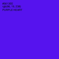 #5613EE - Purple Heart Color Image