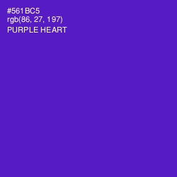 #561BC5 - Purple Heart Color Image