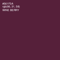 #561F3A - Wine Berry Color Image