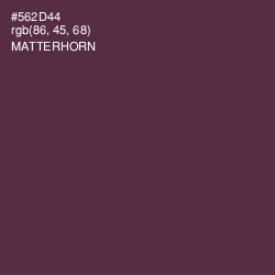 #562D44 - Matterhorn Color Image