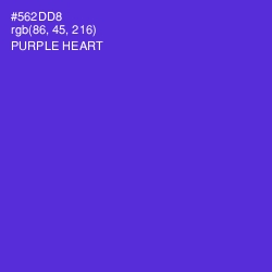 #562DD8 - Purple Heart Color Image