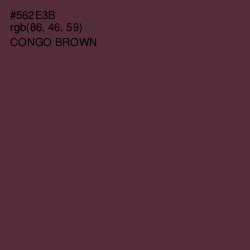 #562E3B - Congo Brown Color Image