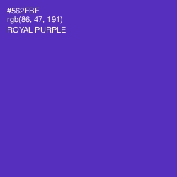 #562FBF - Royal Purple Color Image