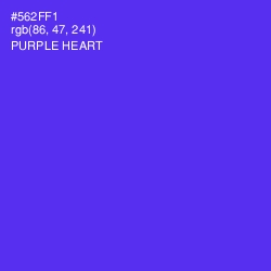 #562FF1 - Purple Heart Color Image