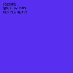 #562FF2 - Purple Heart Color Image