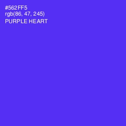 #562FF5 - Purple Heart Color Image