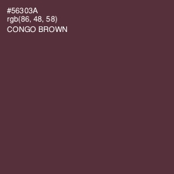 #56303A - Congo Brown Color Image