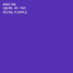 #5631B6 - Royal Purple Color Image