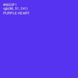 #5633F1 - Purple Heart Color Image