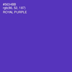 #5634BB - Royal Purple Color Image
