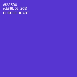 #5635D0 - Purple Heart Color Image