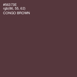 #56373E - Congo Brown Color Image