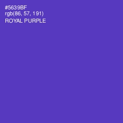 #5639BF - Royal Purple Color Image