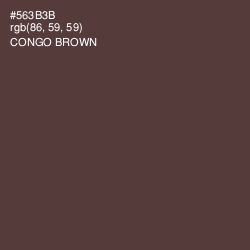 #563B3B - Congo Brown Color Image