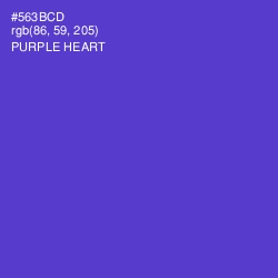 #563BCD - Purple Heart Color Image
