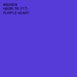 #563BD9 - Purple Heart Color Image