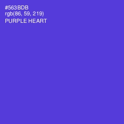 #563BDB - Purple Heart Color Image